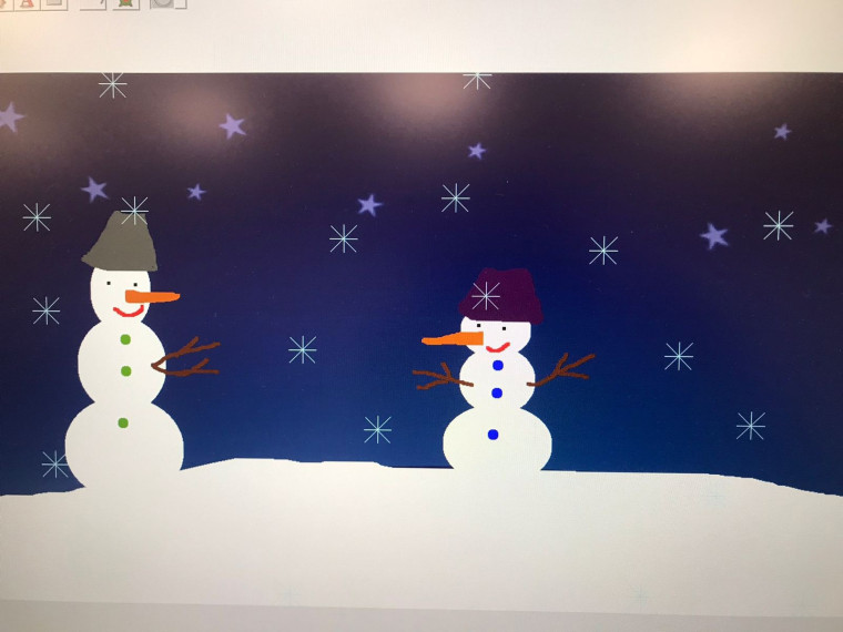 Снеговики в творческой компьютерной среде ПервоЛого
