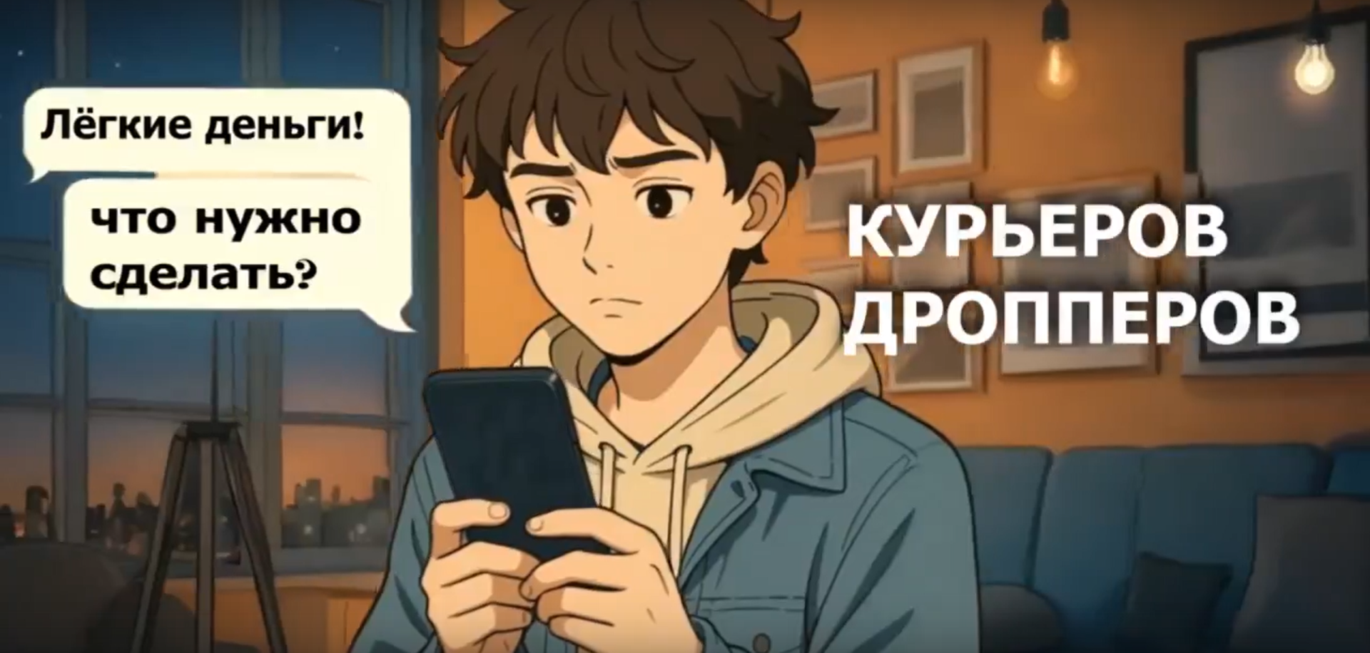 Не стань дроппером – соучастником мошенников.